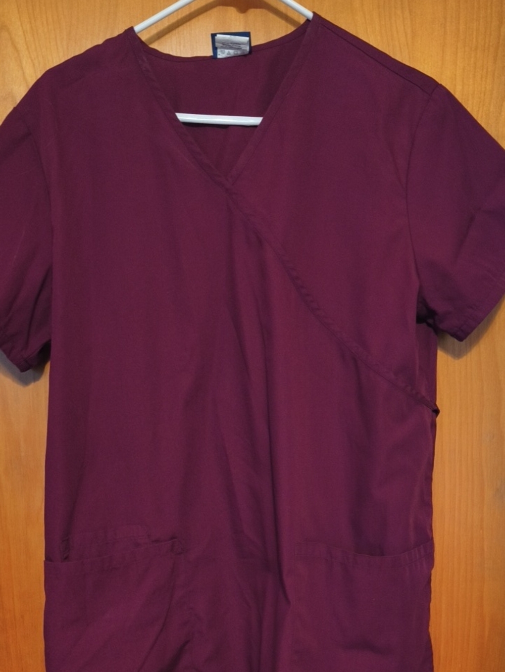 Cherokee Women's V-Neck Medical Scrub Top in Plum